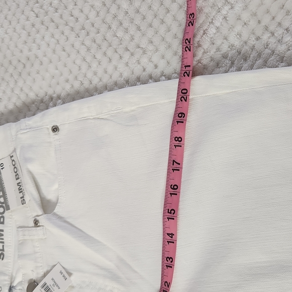 NEW YORK & COMPANY WHITE WOMENS JEANS  SIZE 10 NEW WITH TAGS - Picture 8 of 11